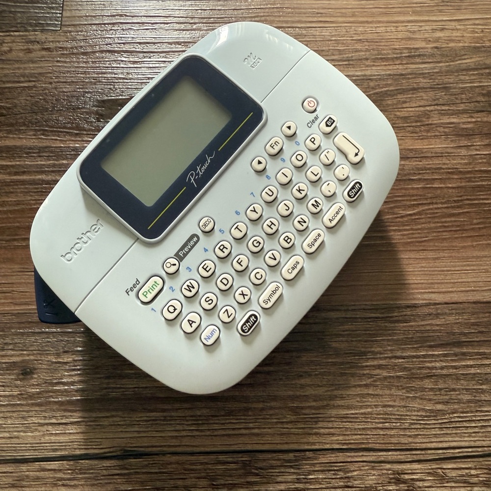 Brother P-Touch Label Maker with White and Black Design